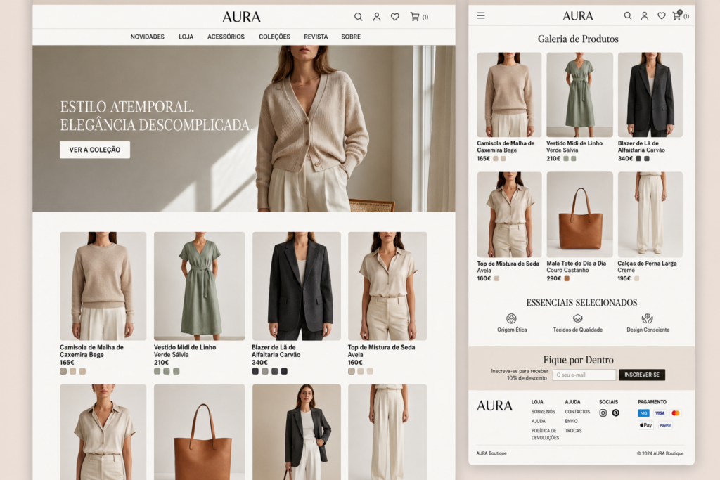 Modelo Loja de Roupas